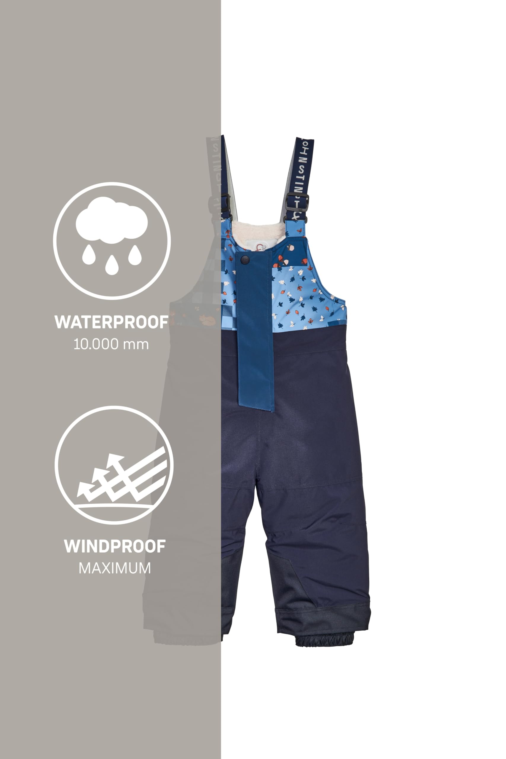 first instinct by killtec Fisw 44 MNS Ski Pnts - Pantalones de esquí/Pantalones funcionales con Tirantes y protección contra la Nieve Unisex bebé
