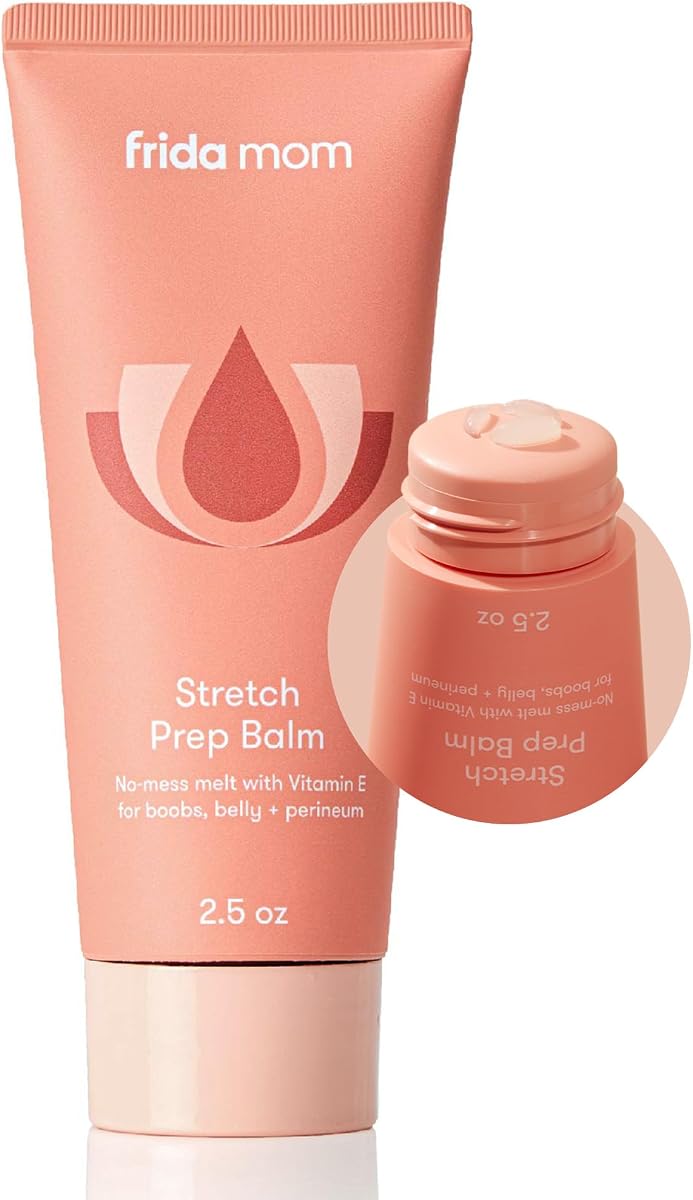 Crema para estrías, loción hidratante, vitamina E, 2,5 oz | Para estrías y masaje perineal, enriquecida con vitamina E para senos y vientre, esencial para el embarazo