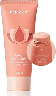 Frida Mom Stretch Mark Cream, Moisturizing Lotion for Stretch Marks and Perineal Massges with Vitamin E, 2.5oz