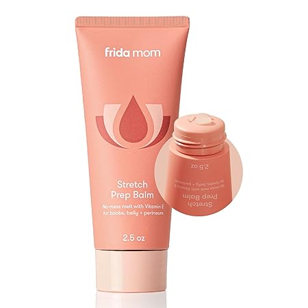 Frida Mom Stretch Mark Cream, Moisturizing Lotion for Stretch Marks and Perineal Massges with Vitamin E, 2.5oz