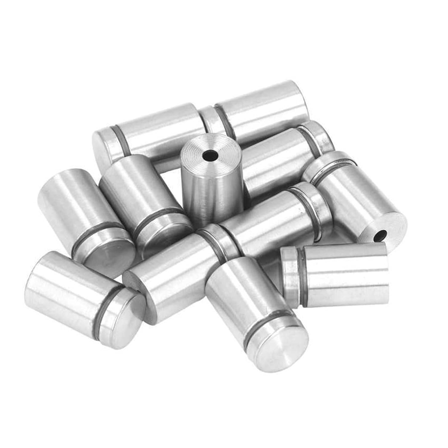 12Pcs Standoff ScrewSteel 19x30mm Wall Mount Advertising Fastener Set Kit
