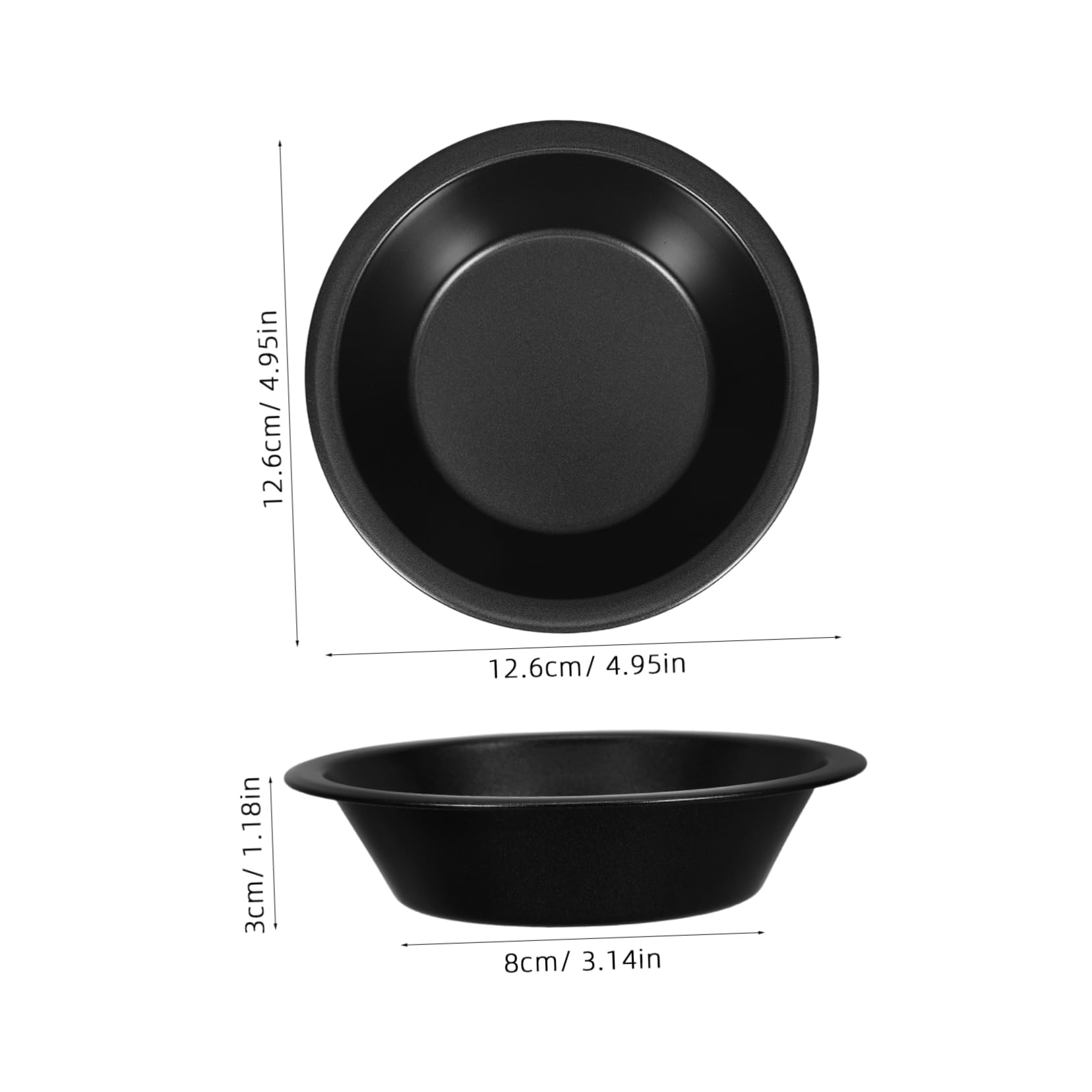 GRIRIW 4pcs Mini Tart Pans Round Nonstick Baking Molds for Pies Tarts and Mini Cheesecakes for Home Baking and Parties