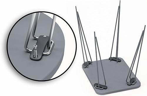 Miniatura 7 de Juego de 3 anidados redondos, base moderna de aspecto de grano de madera para mesas de centro o mesitas de noche, mesa auxiliar, mesa auxiliar