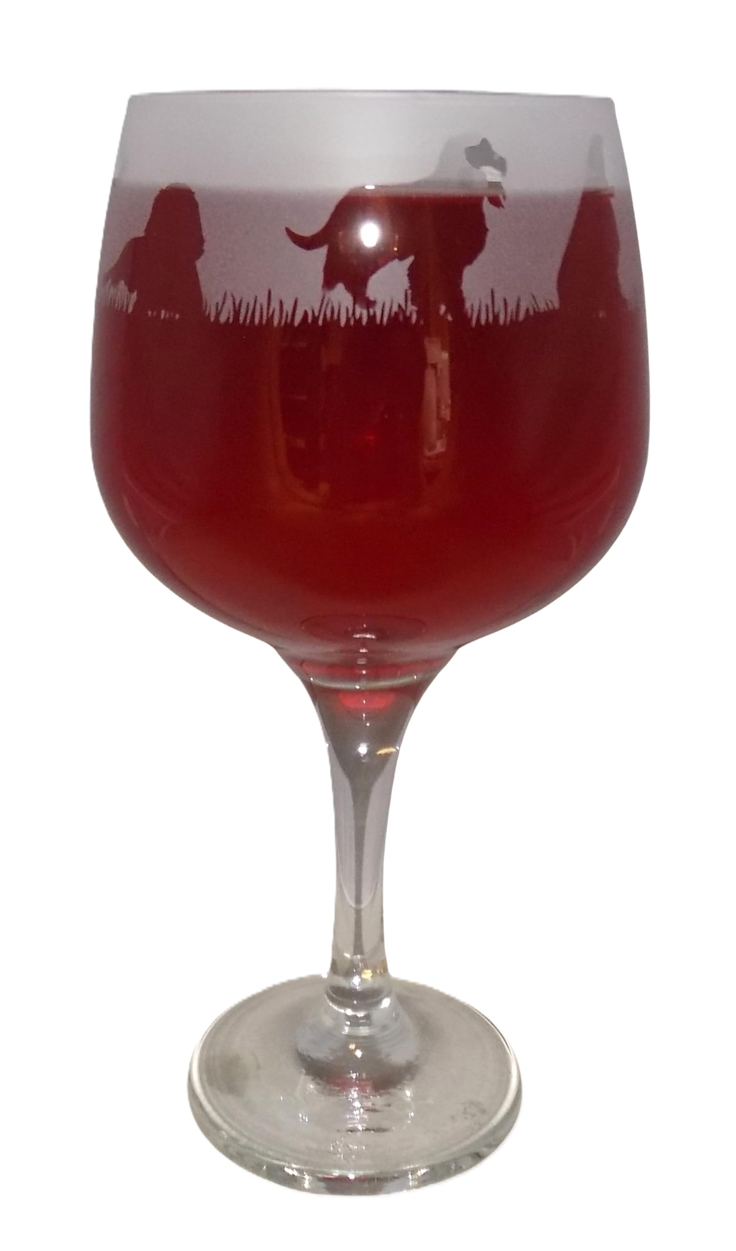 Hand etched 'SPRINGER SPANIEL' gin glass and gift box- Unique & Personal gift for Springer Spaniel owners!