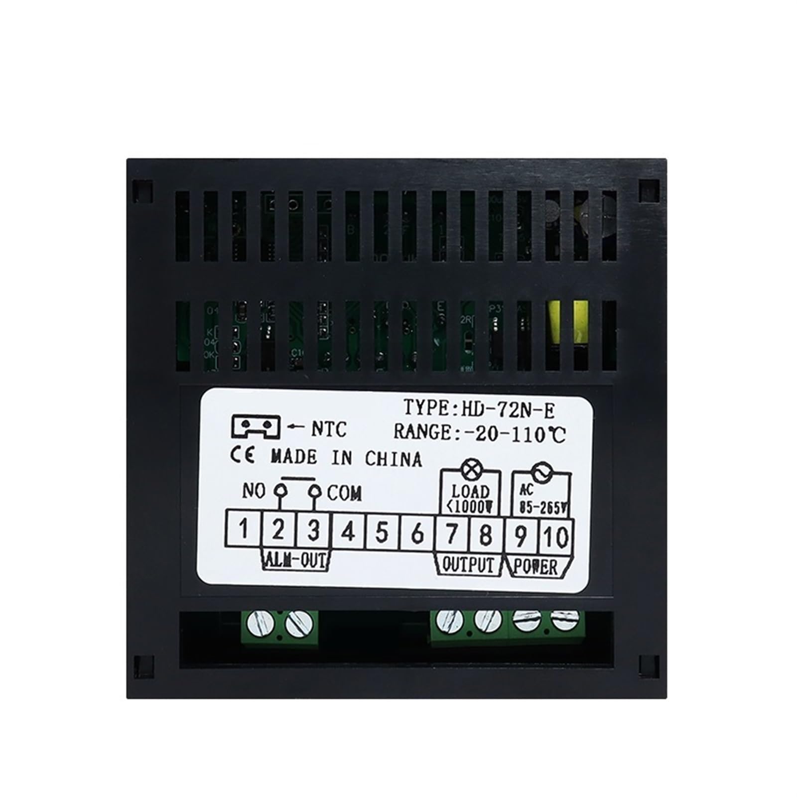 BIVOO Controlador de Temperatura Pid HD702, termostato Digital de Control de Temperatura, termorregulador 85-265vac con Sensor NTC 1m/3m(No Alarm with 1m NTC)