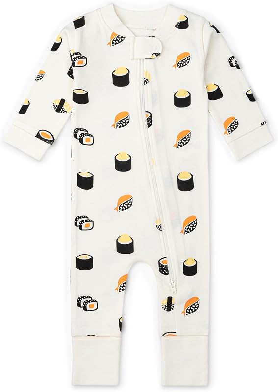 One Piece Baby Pajamas, 100% Organic Baby Clothes for Girls and Boys, Sizes For Newborn and Infant
