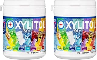 Japanese Xylitol Gum Assorted Bottle Set – 7 Drink Flavors Variety – 2 Pack – Sugar-Free Chewing Gum from Japan