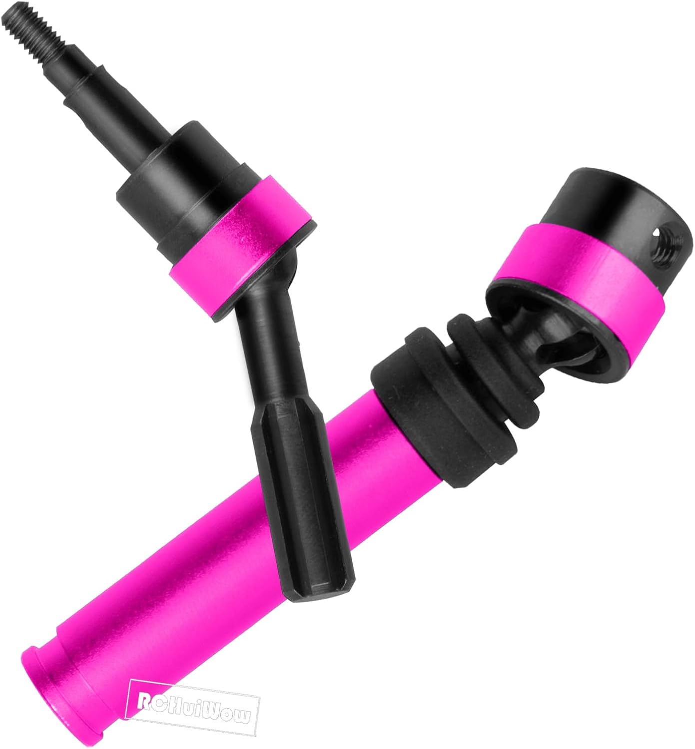 RC Driveshafts Axles Upgrades Part for 1/10 Gorgon 2WD RTR Brushed Monster Truck(ARA3230T1),Front Rear Metal Drive Shafts CVD,Pink
