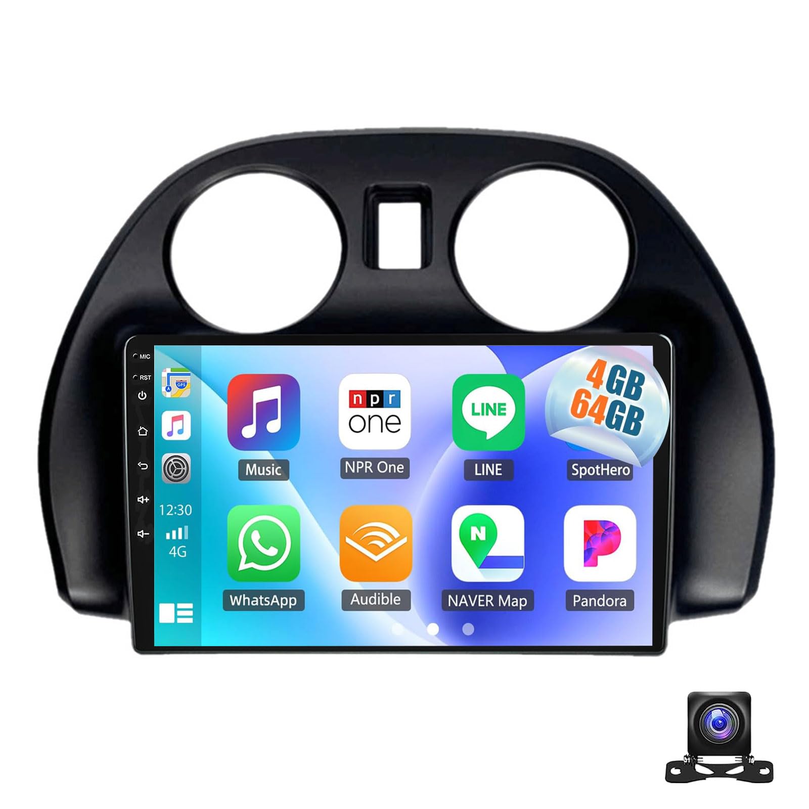 Radio Estéreo Para Automóvil De 9'' Para Mit-subishi Eclipse 2006-2011 Con CarPlay Inalámbrico Android Auto Reproductor Multimedia Android 15 Con WIFI FM RDS GPS Bluetooth SWC Cámara De Rev(Size:M600)