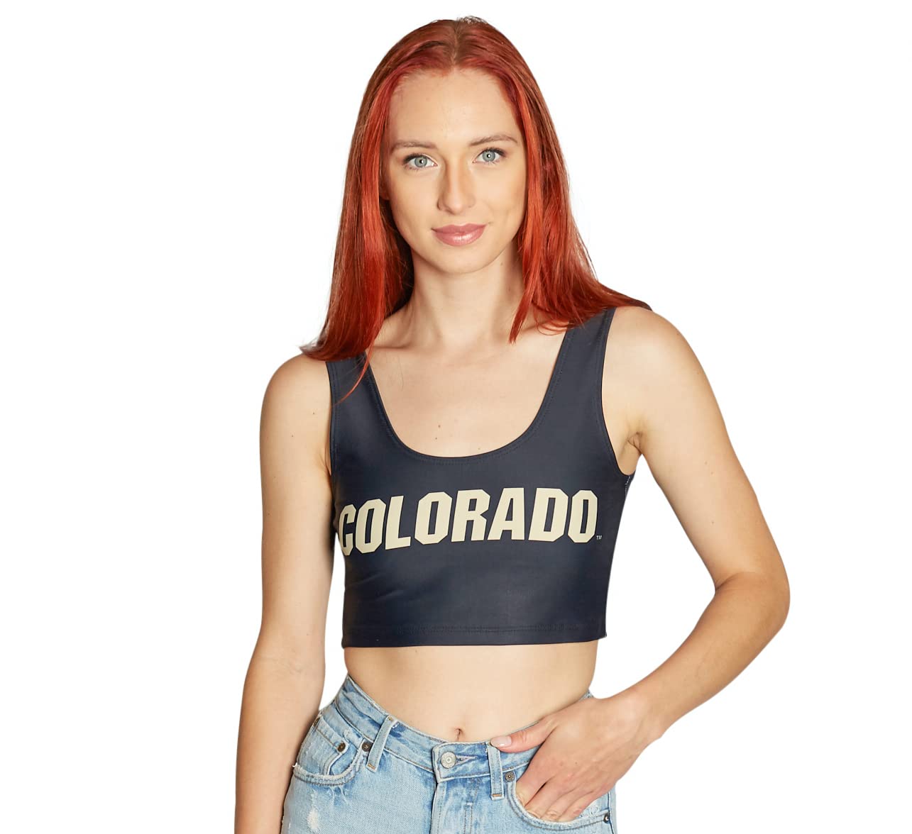 Lojobands Women's College Gameday Outfit Tank Top Tailgate Crop Top One Size Fits Most
