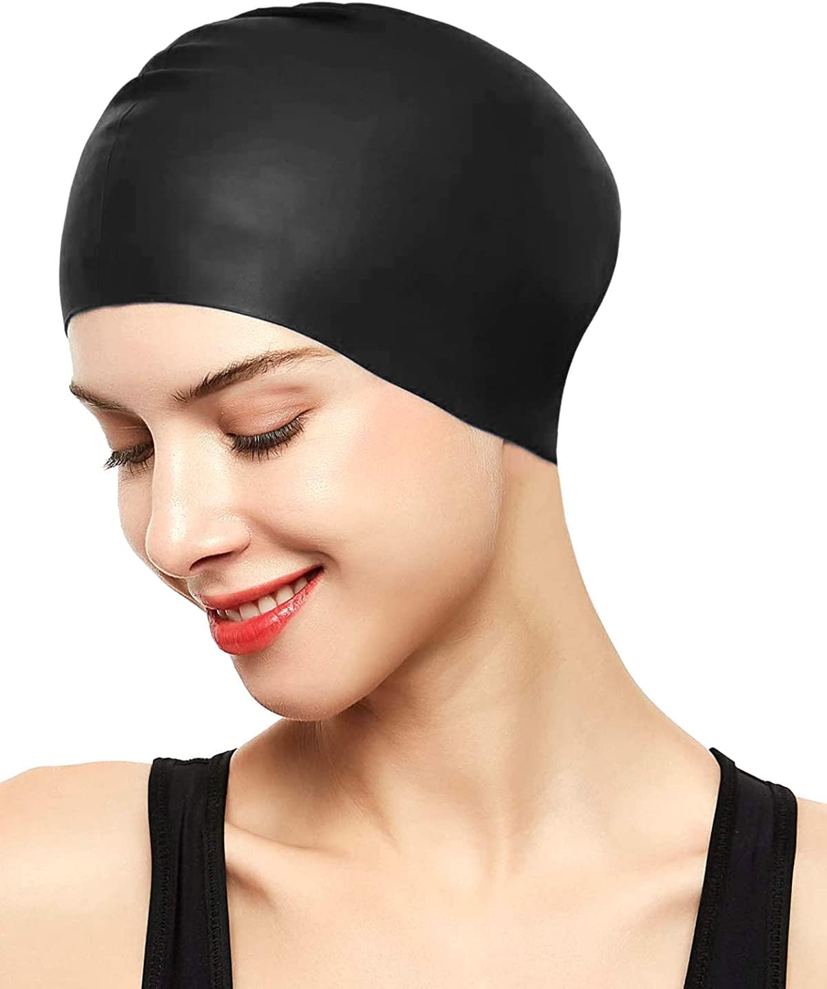 Swimming Cap for Women Men, Durable Flexible 3D Ergonomic Design High