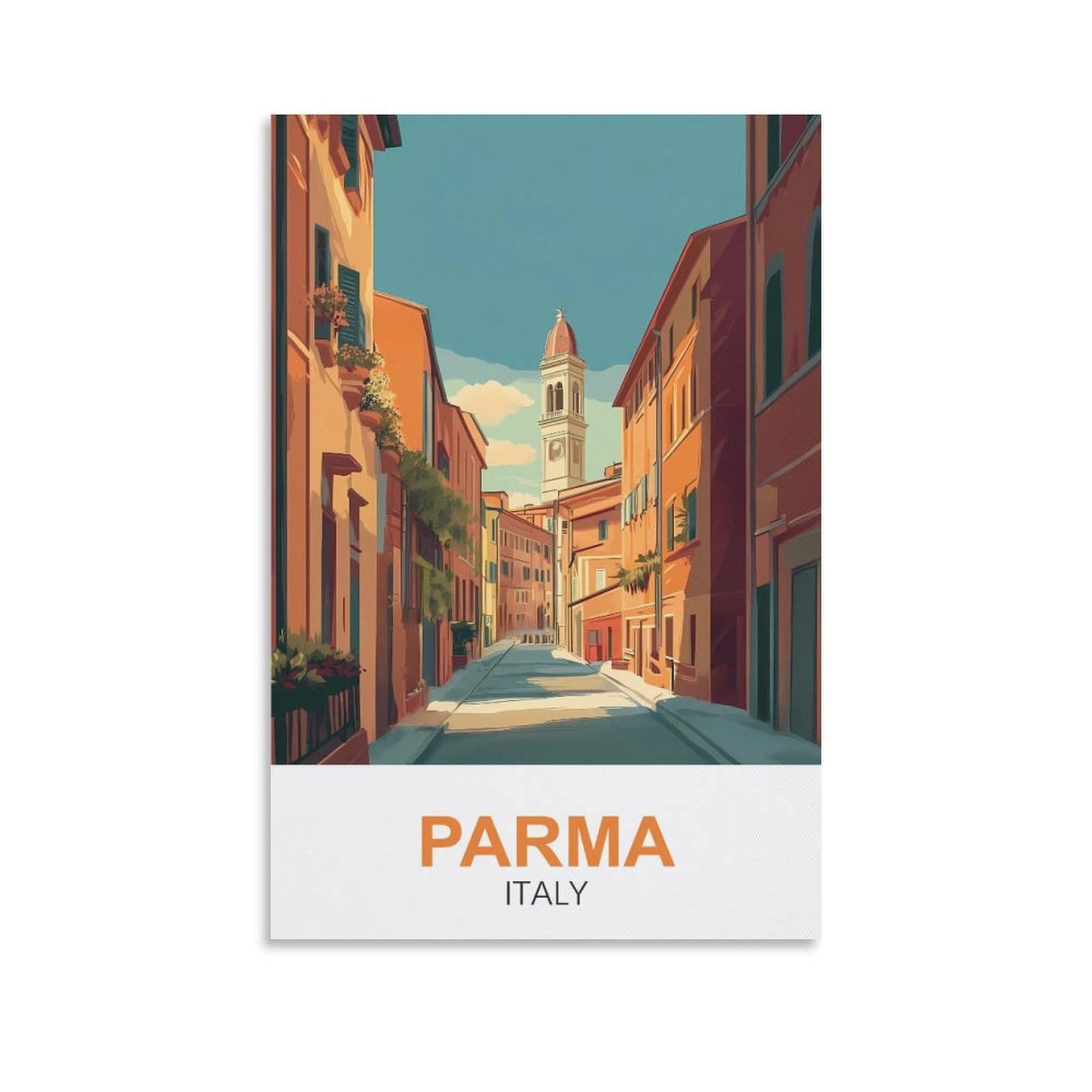 EZMLFA 5D Diamond Painting Kits for Adults,Parma Italy,Diamond Painting,Landscape Gem Art Kits Adult and Crafts Home Decor 30x40cm