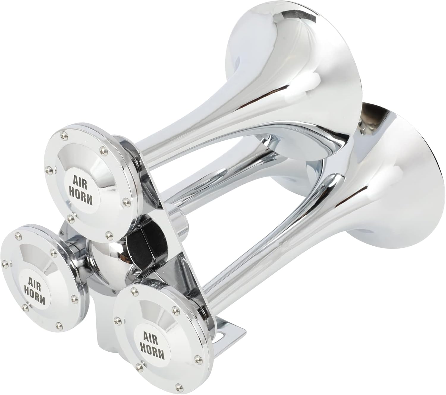 cciyu Train Horn 152DB Truck triple Super Loud Sound Train Air Horn 12V/24V Vehicles Like Semi/Pickup/RV/SUV