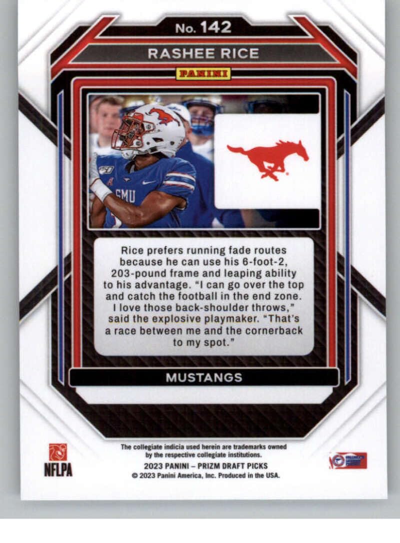 Amazon.com: 2023 Panini Prizm Draft Picks #142 Rashee Rice
