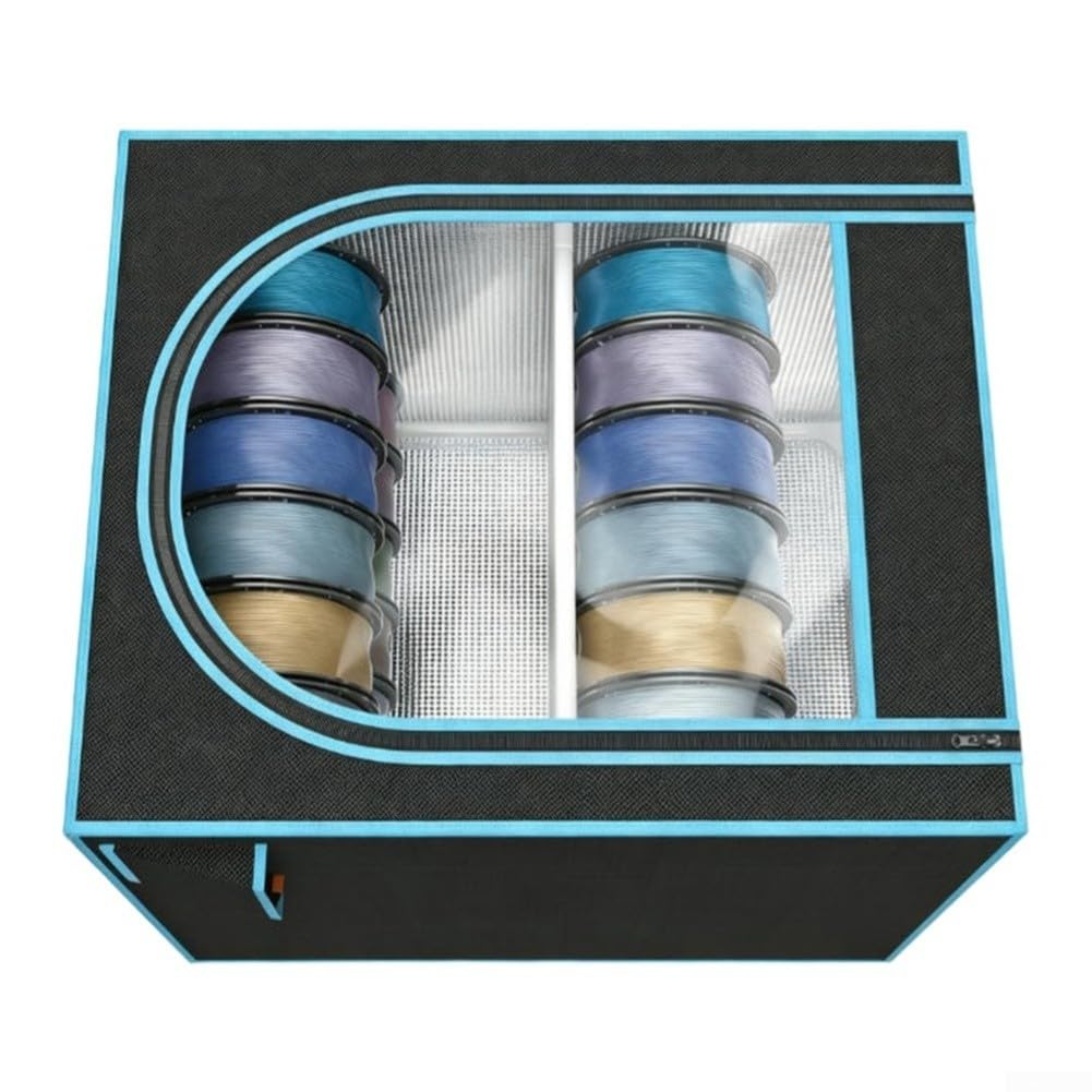 Große Filament Lagerbox 42cm Transparentes Sichtfenster(blue)