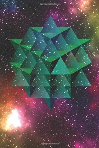63 TETRAHEDRON GALAXY AND SPACE JOURNAL NOTEBOOK: 6" x 9" isometric dot grid paper notebook and sketchbook for 3d drawing sketches / 120 pages cream paper / .2" distance between dot
