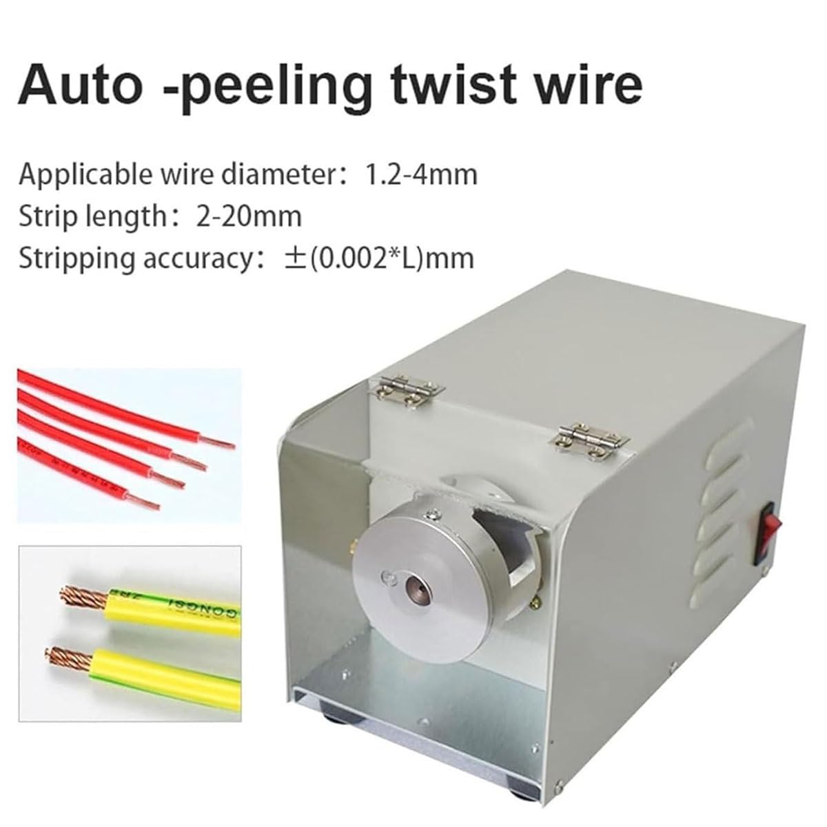 Máquina automática de torsión de alambre, herramienta de torsión de alambre de cable con rango de diámetro exterior de 1,2 a 3,6 mm, herramienta de corte de pelado de alambre para electricistas