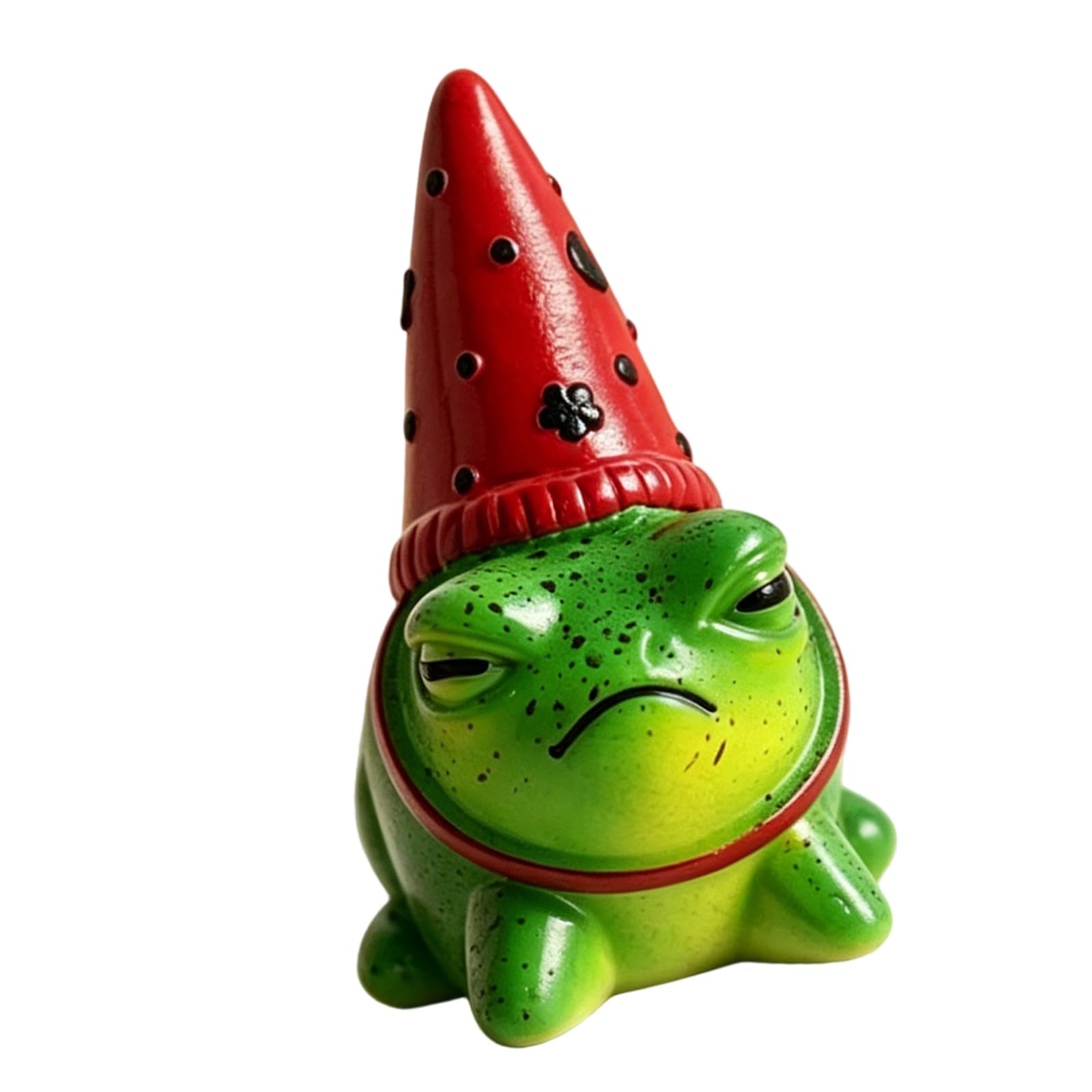 Mekalero Whimsical Resin Frogs Sculpture with Party Hat Funny Animal Statue for Garden Yard Lawns and Kids Room Decoration Gift Frogs Figurine