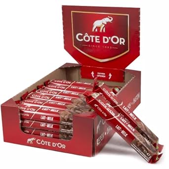 Cote DOr Chocolate | Cote DOr Bar Milk | Pack of 32 | Cote DOr Praline | Belgian Praline | 53 Oz | 1504 Gr