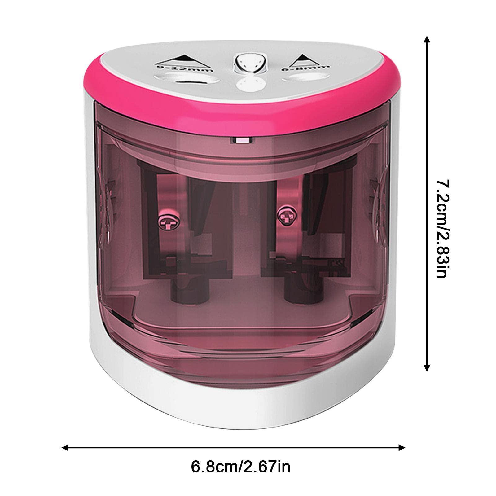 Amazon.co.jp: 自動鉛筆削り | スライドカバー付きデュアルホール鉛筆