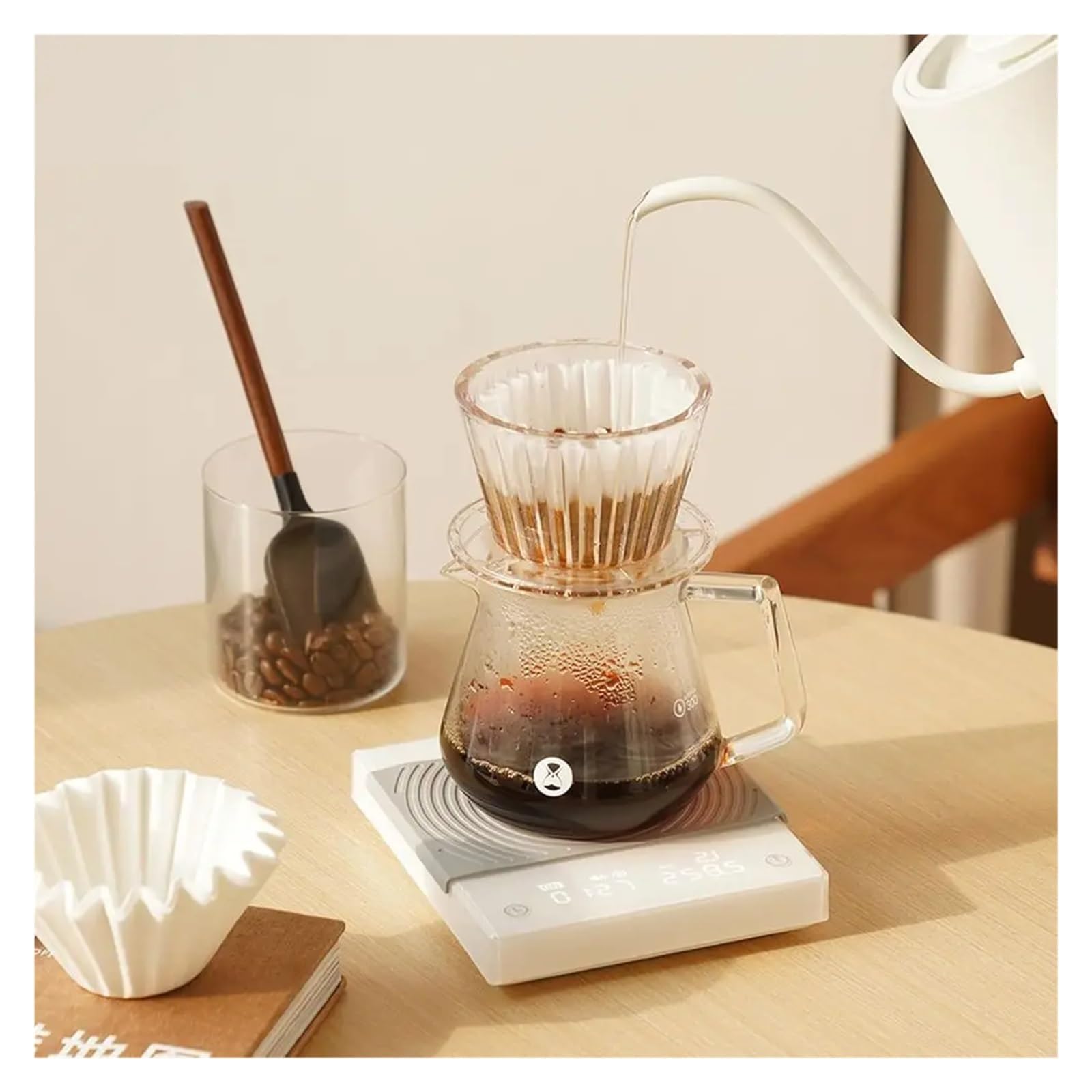 Bilancia analitica Digitale Bilancia Digitale for caffè con Timer e Portata, Espresso pour Over