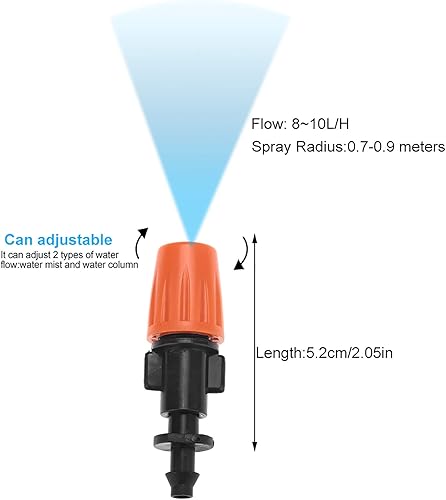 Miniatura 5 de Fydun 50pcs Garden Irrigation Misting Nozzles Micro Sprinkler Head Izer for Families