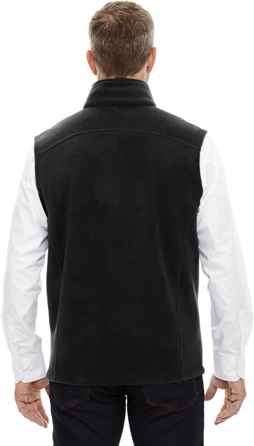 Core 365 Journey Men's Tall Zipper Fleece Vest, BLACK 703, X-Large Tall - Image 4