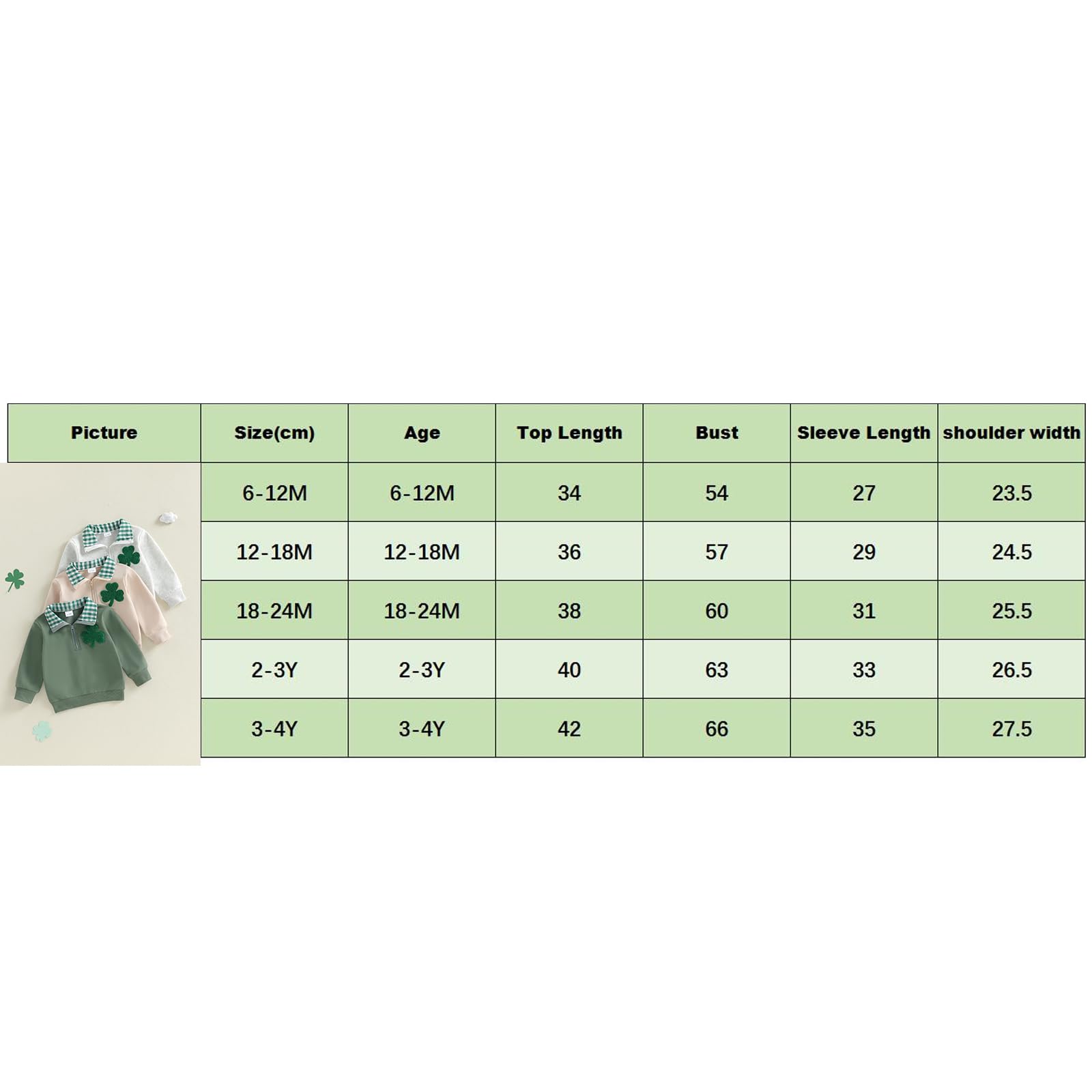 Geagodelia Enfants St Patrick Printemps Bébé Garçon Tops Trèfle Broderie Revers Manches Longues Tenue Élastique Vêtements Pull Ample Sweatshirt Tops