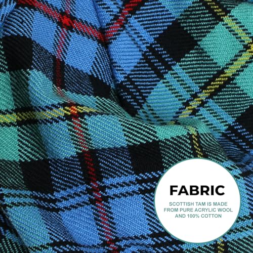 UMAM Scottish Traditional Tam o' Shatner Acrylic Wool Tammy Hat Flat Bonnet Kilt Many Tartans - Image 6