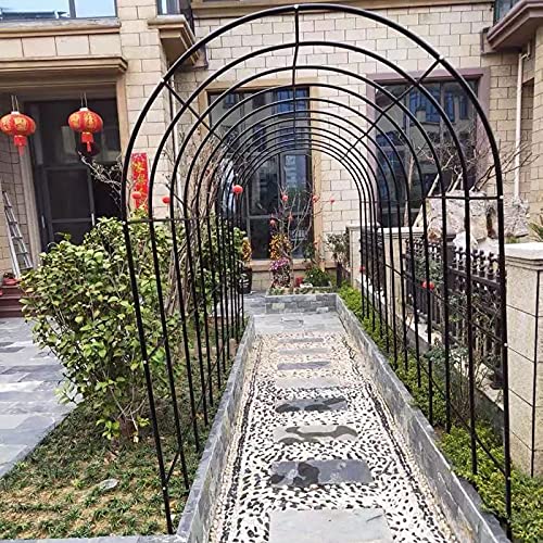 Arcade de tonnelle de jardin robuste et résistante aux intempéries en métal