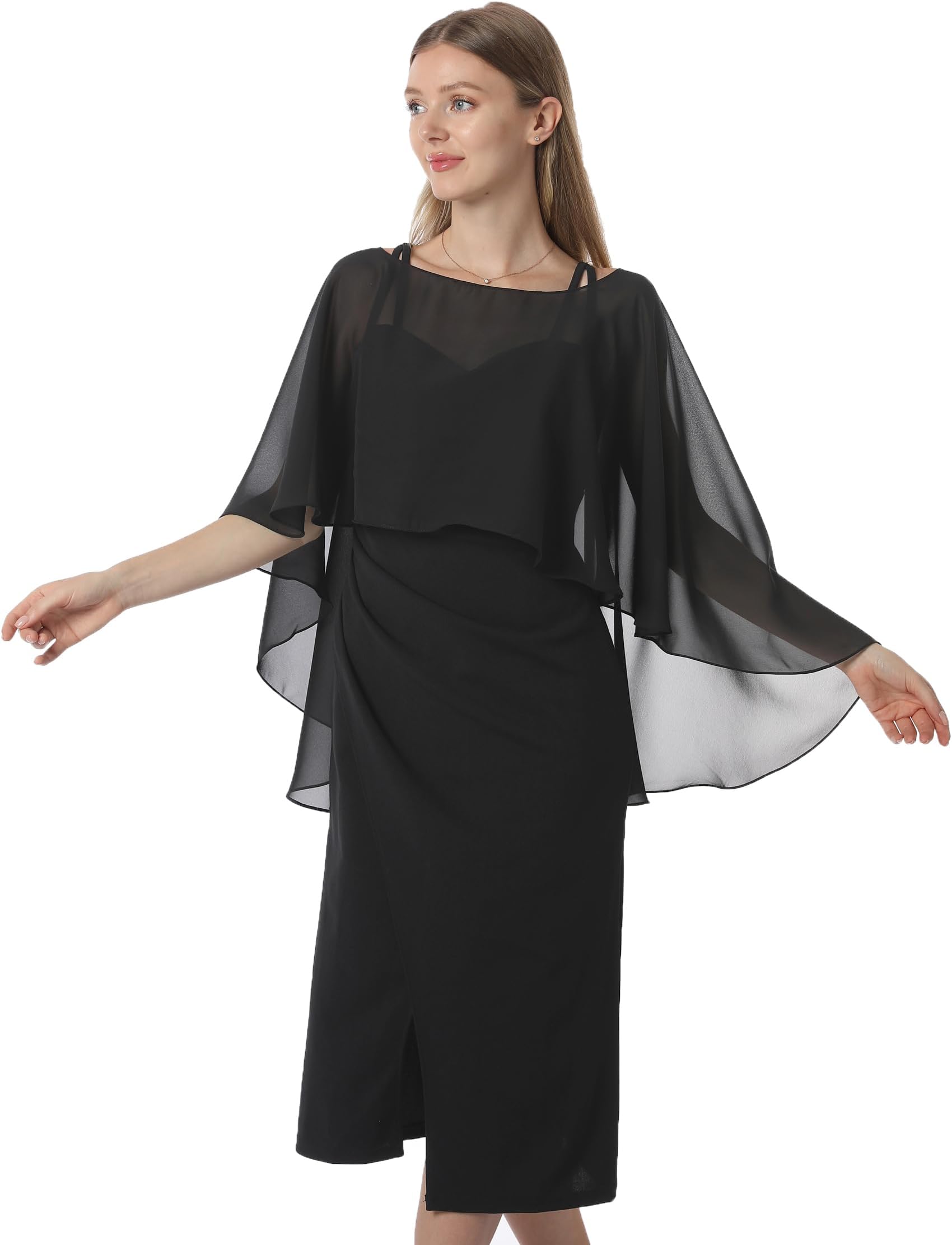Women's Chiffon Cape001 Pashmina Shawl