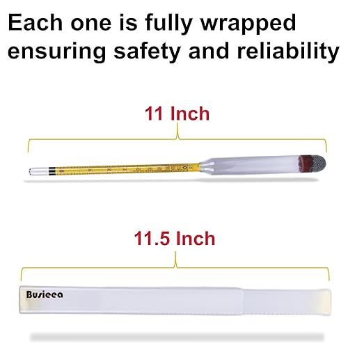 Miniatura 2 de 5 unidades hidrómetro de alcohol 0-200 prueba Tralle  Preciso, fácil de usar probador de alcohol para destilación Moonshine, elaboración casera y