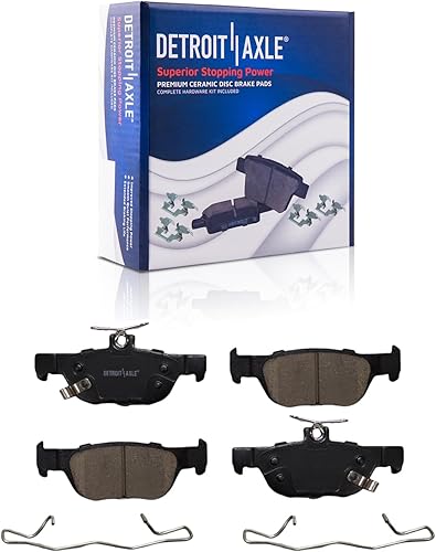 Miniatura 33 de Detroit Axle - Kit de freno trasero para Chevy GMC Silverado Sierra Suburban 1500 Yukon Tahoe Avalanche Cadillac Escalade Pinza de freno de disco