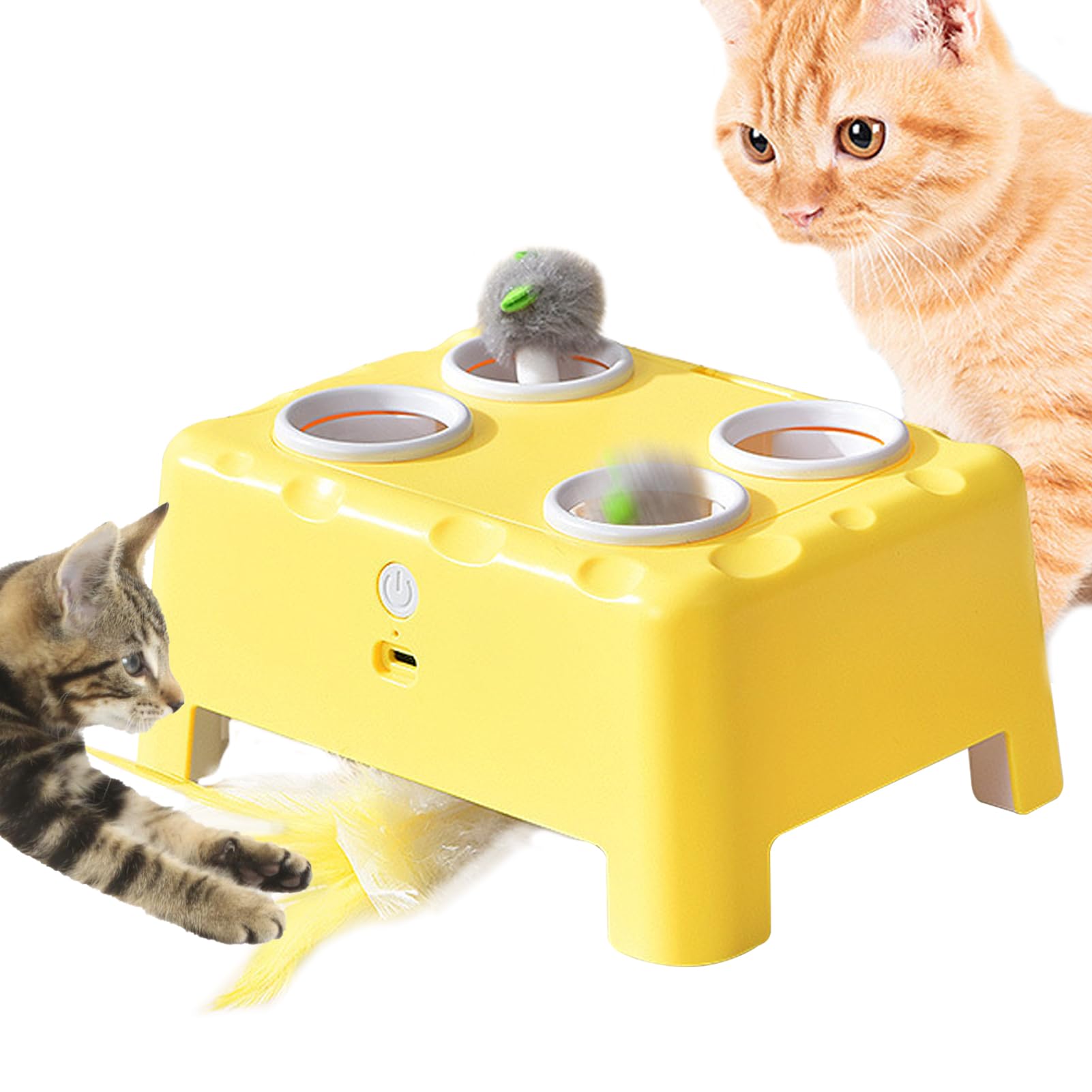 Amazon.co.jp: 【2026年最新チーズ魔法屋】ネコ おもちゃ 電動 自動