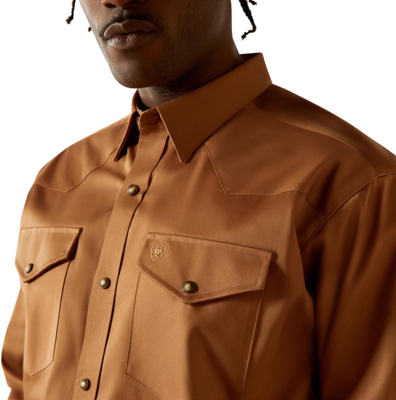 Ariat Mens Solid Twill Classic Fit Shirt - Image 4