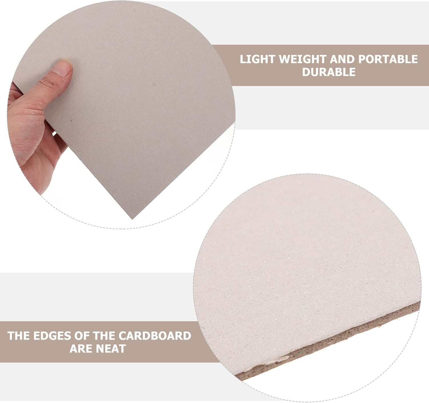 BELLIFFY 5Pcs Thicken Paperboard for DIY Crafting Double Sided Cardboard for Handicrafts and Models and for Kindergarten Activities