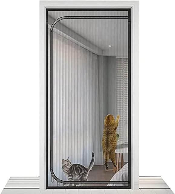 Mosquitera Puerta Balcón 80 X 210 Cm Con Cierre De Cremallera Mosquitera Puerta Puertas Antimoscas Cortina…