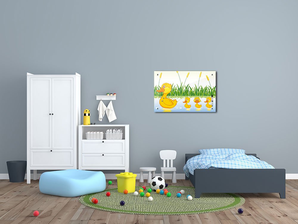 Bilderdepot24 Tableau mémo magnétique en Verre pour Enfant