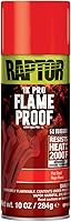 Vista 7 de RAPTOR Pintura para carrocería de automóviles a prueba de llamas, grado profesional, spray protector extra resistente para altas temperaturas, negro