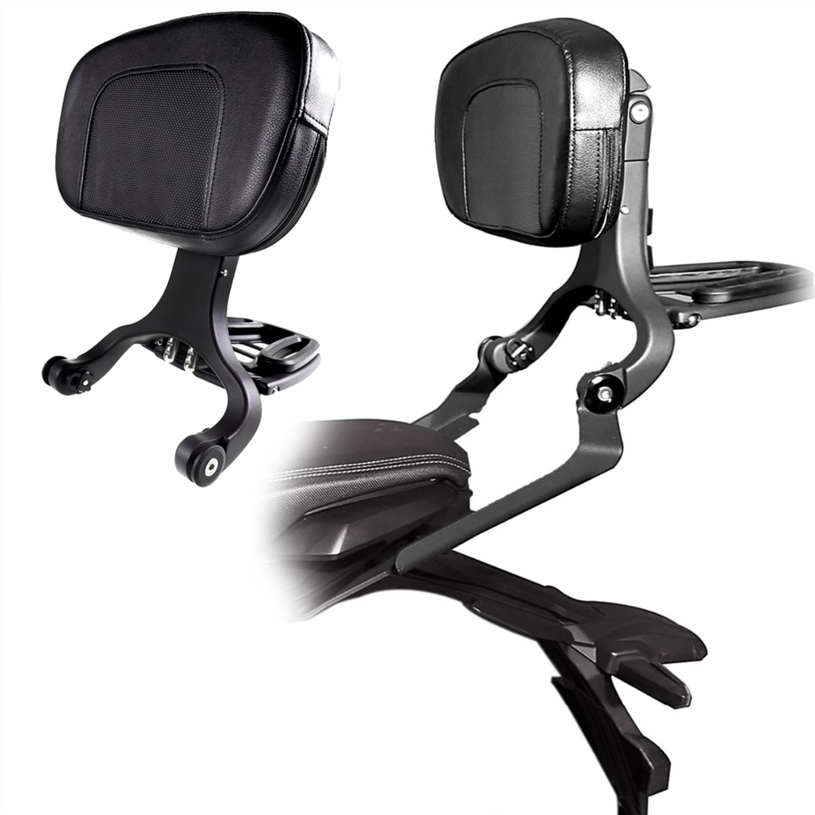 Porte-bagages CB650R 2019 2020 support fixe noir dossier passager - 7