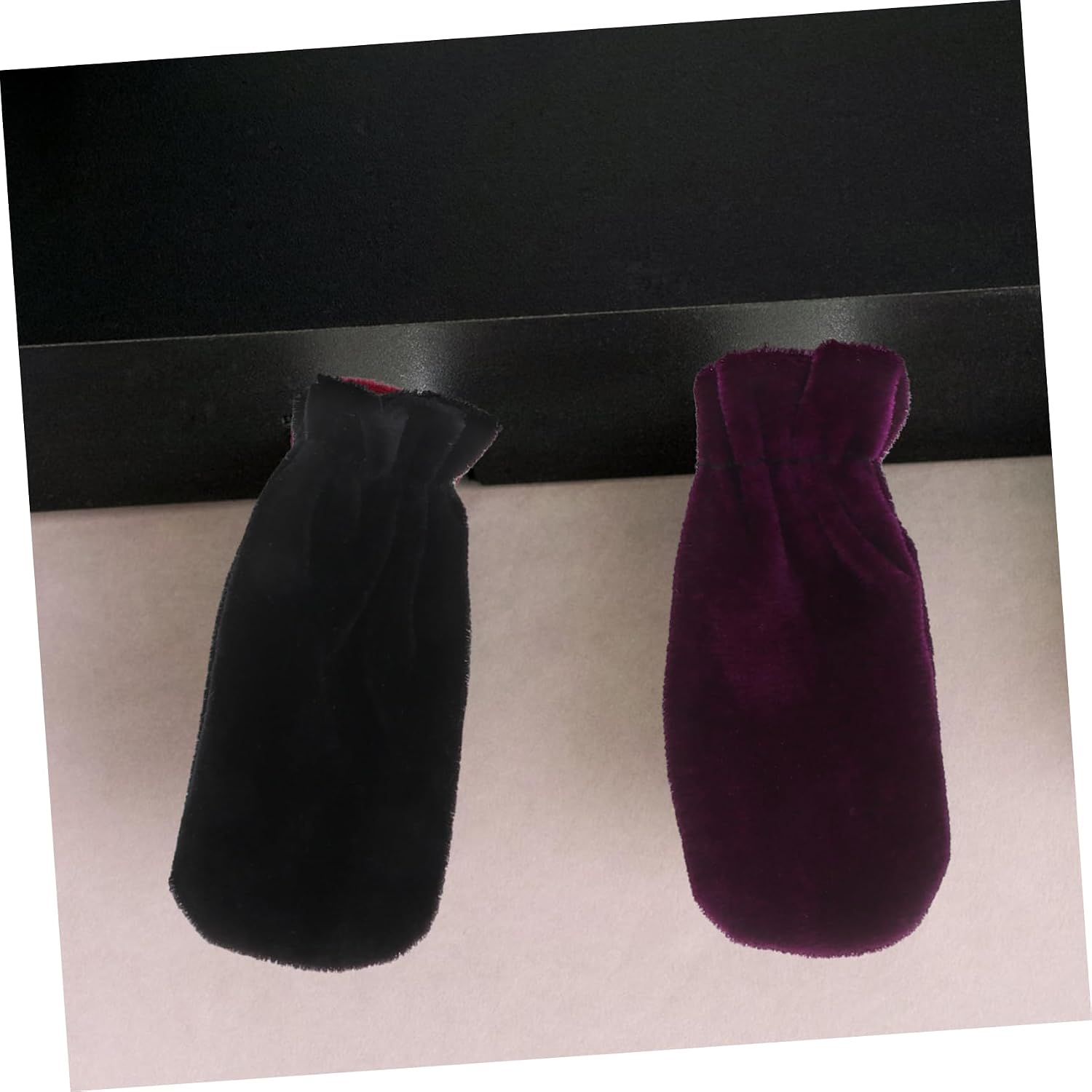 2sets Piano Pedal Protective Covers Pad Sleeves for Piano Pedals and Portable Protectors Purple and Black Prevent Scratches and Dirt