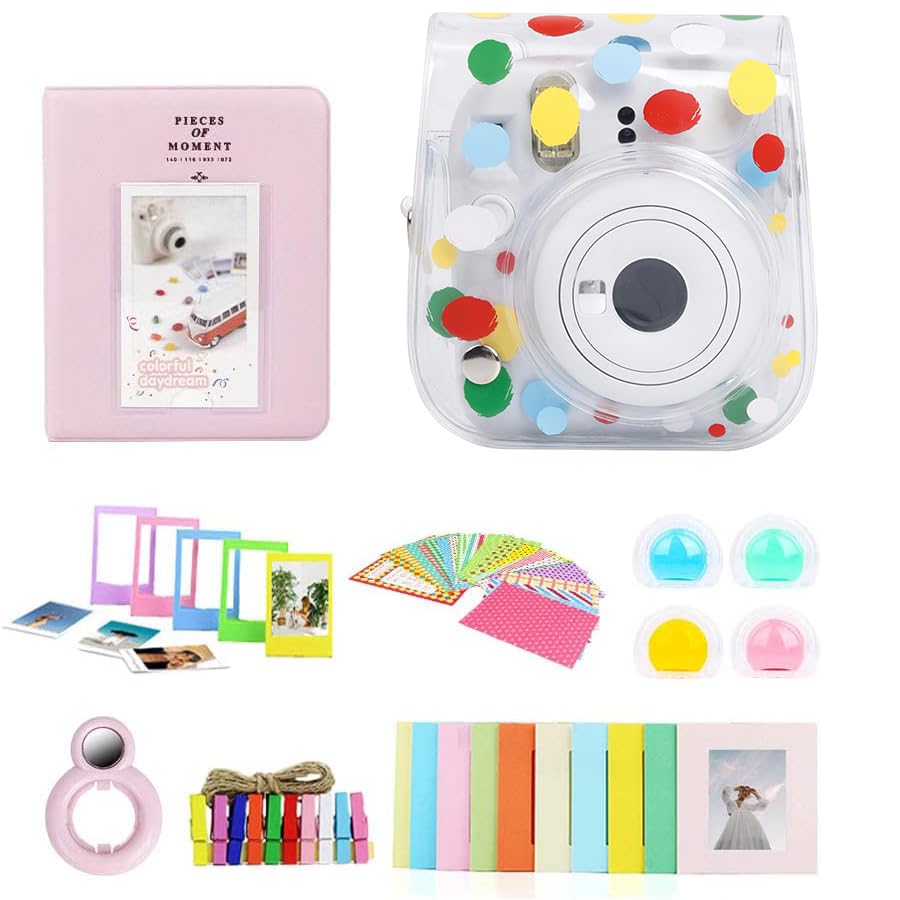 ZIKKON 7in1 Accessory Bundle for Fuji-Film Insta-x Mini 12 Camera