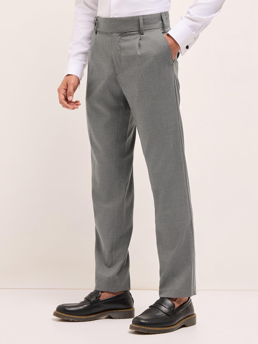 THE BEAR HOUSE Men's Regular Pants (TRO-Asher-GY_Grey 2