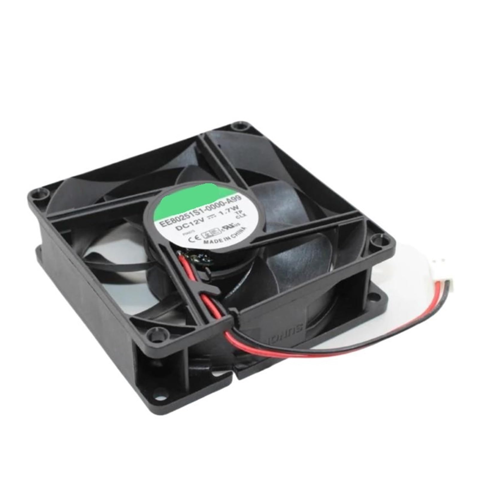 TYHUJKKL 8025 80mm EE80251S1-0000-A99 80x80x25mm 12V 1.7W MagLev 3200RPM 41CFM Cooling Fan
