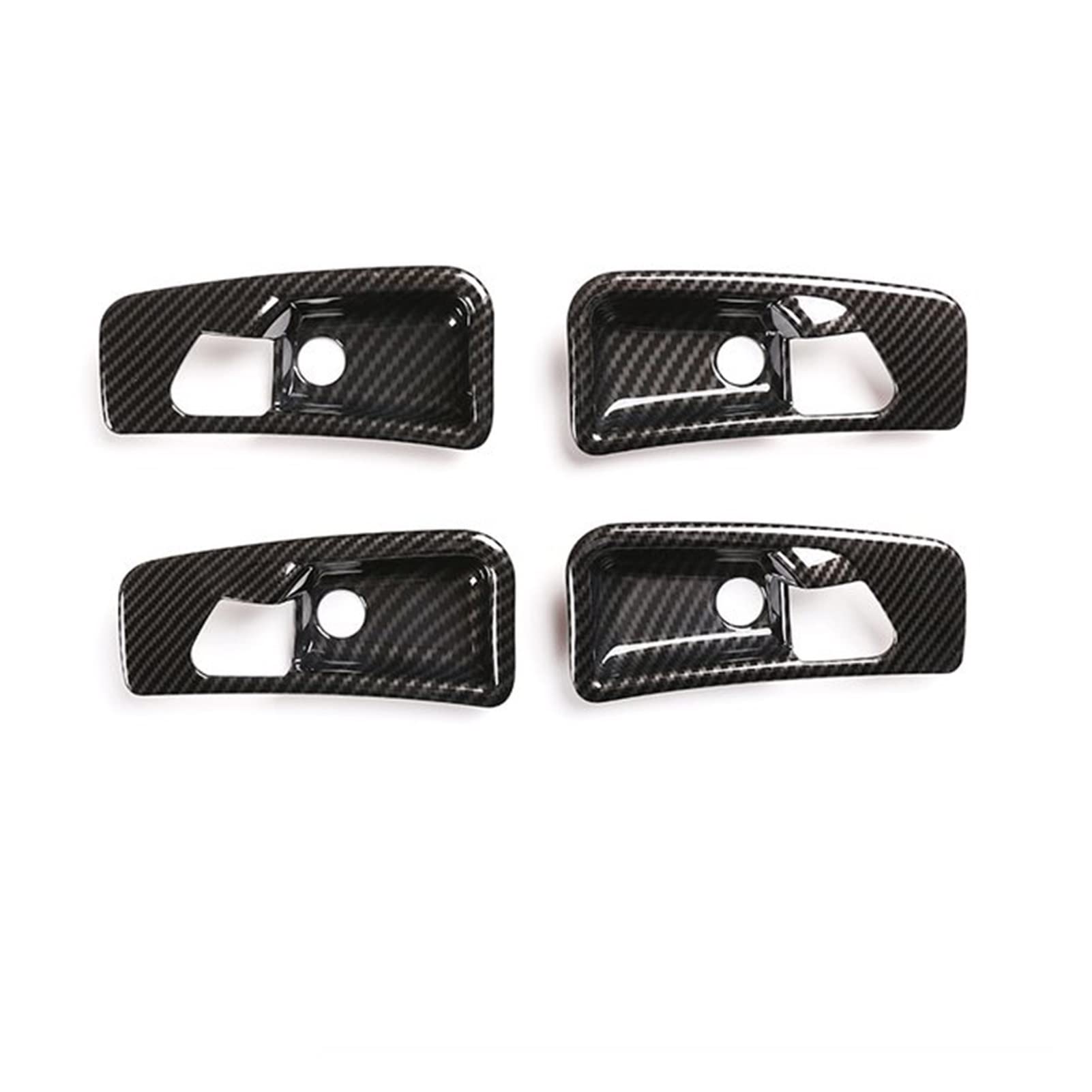 Zingori Carbon Fiber Car Interior Door Handle For Mercedes For Benz G Class W463 G63 G500 2007-2010 Carbon Car Inner Door Handle Bowl Decoration Cover Stickers(Carbon Fiber)