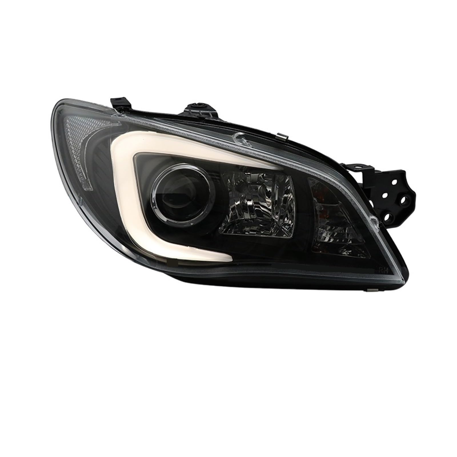 VGOCMDUB LED Headlights DRL Front Signal Lamp Bi-xenon Projector Lens Headlamps Assembly Compatible With SUBARU Compatible With Leopard WRX 2005-2012(Xenon in low beam)