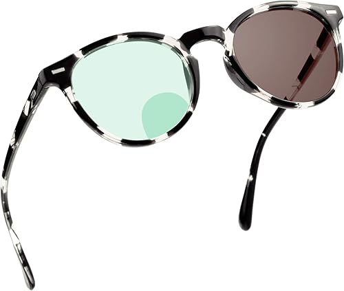 Miniatura 7 de YEIN Paquete de regalo 2 pares de anteojos de lectura bifocales, lentes de sol grises fotocromáticos, aumento de 0.00+1.50 para hombresmujeres