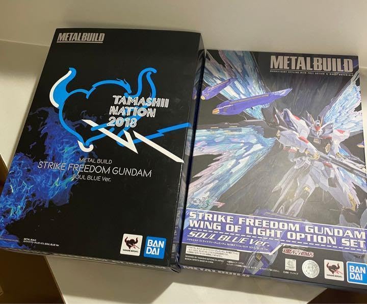 【開封未使用】メタルビルド　ストライクフリーダムSOUL BLUE ＆ 光の翼 抽選販売】METAL BUILD ストライクフリーダムガンダム SOUL BLUE