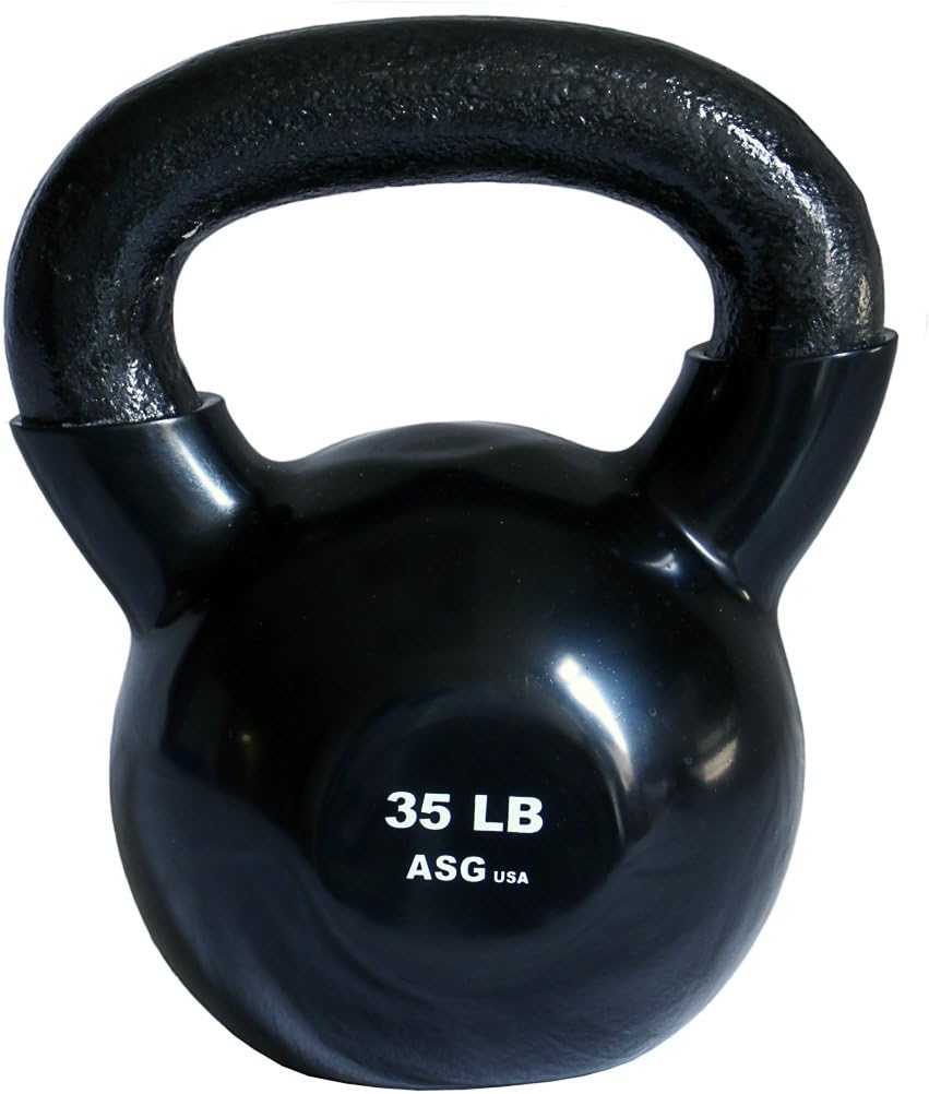 Ader Vinyl Coated Durable Kettlebells 25LB-50LB
