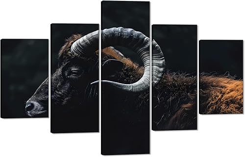 Miniatura 31 de 5 piezas de pintura sobre lienzo ardiente de fénix dibujado en estilo heráldico fuego fénix arte de pared vintage impresiones obras de arte arte